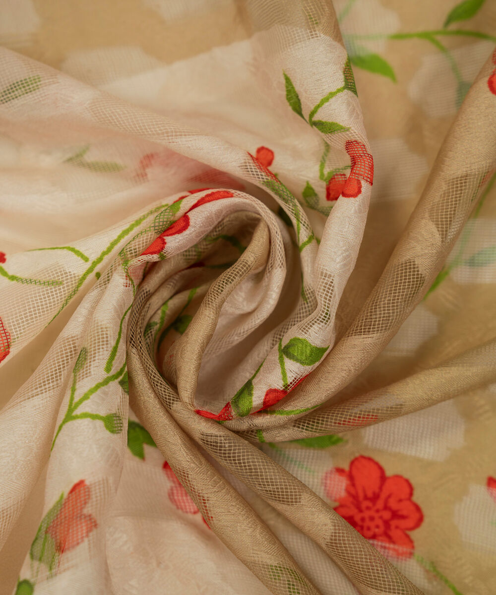 Brochea Jacquard Printed Multi Dupatta