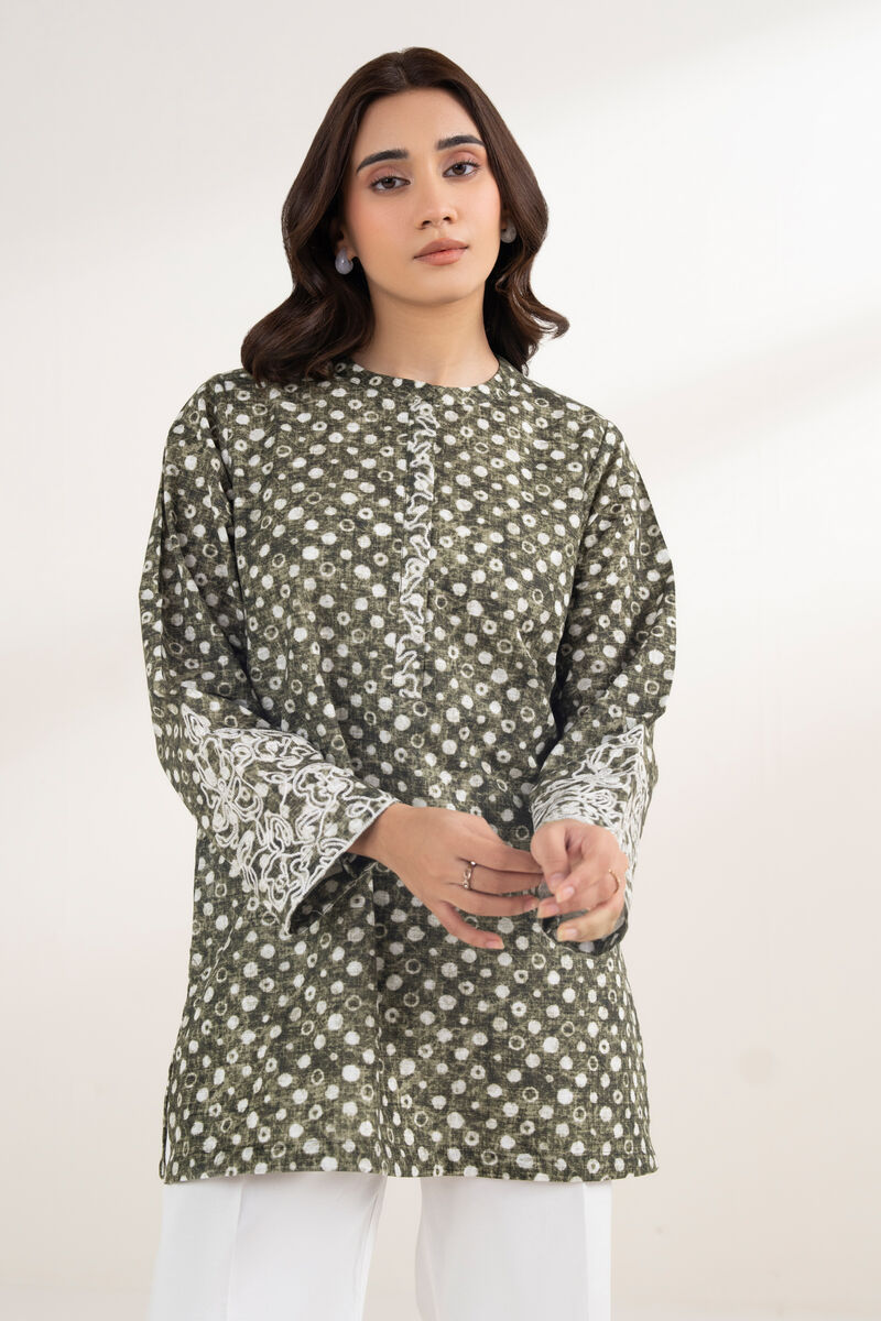Embroidered Khaddar Shirt