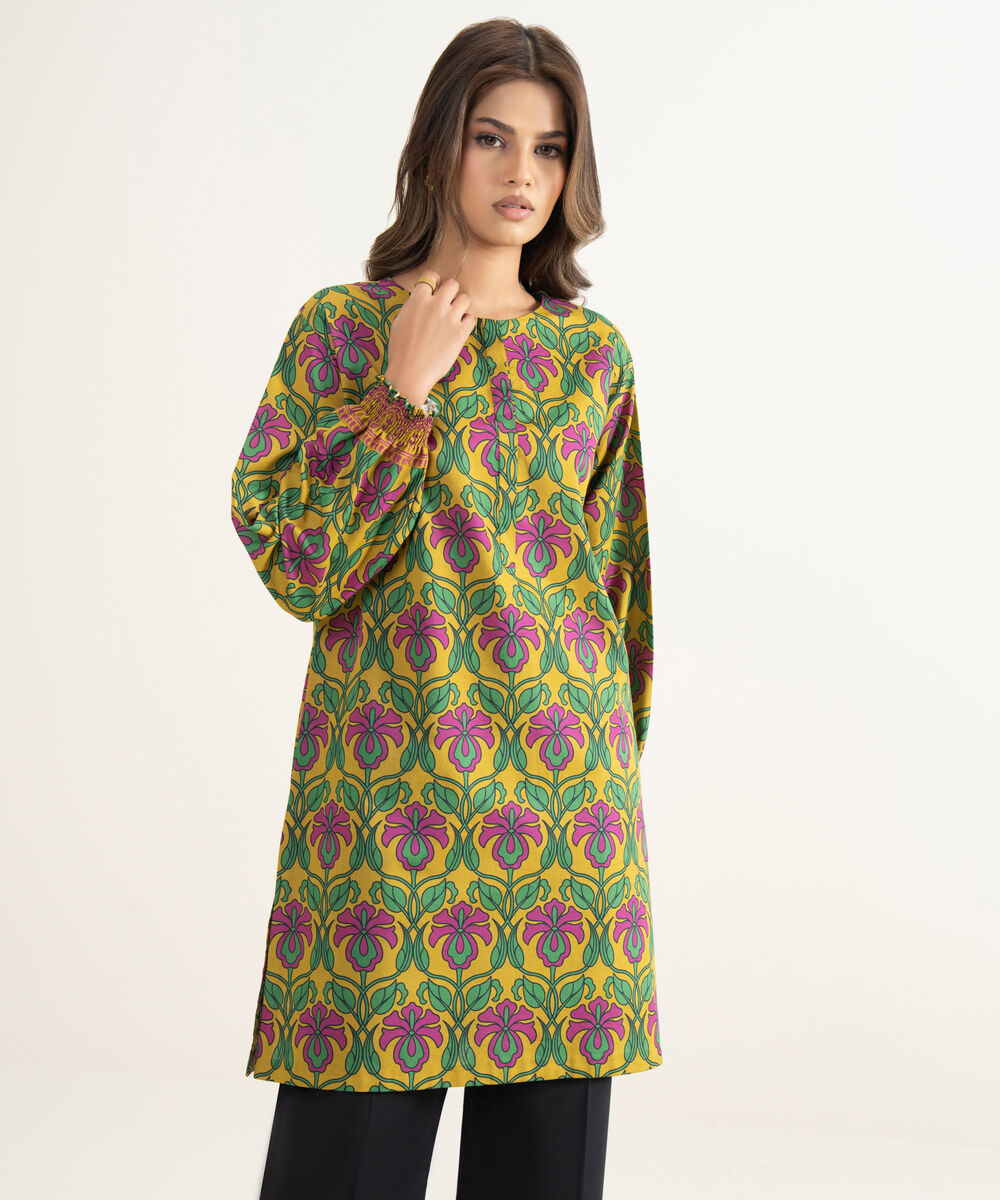 Women's Unstitched Lawn Printed Multi Shirt