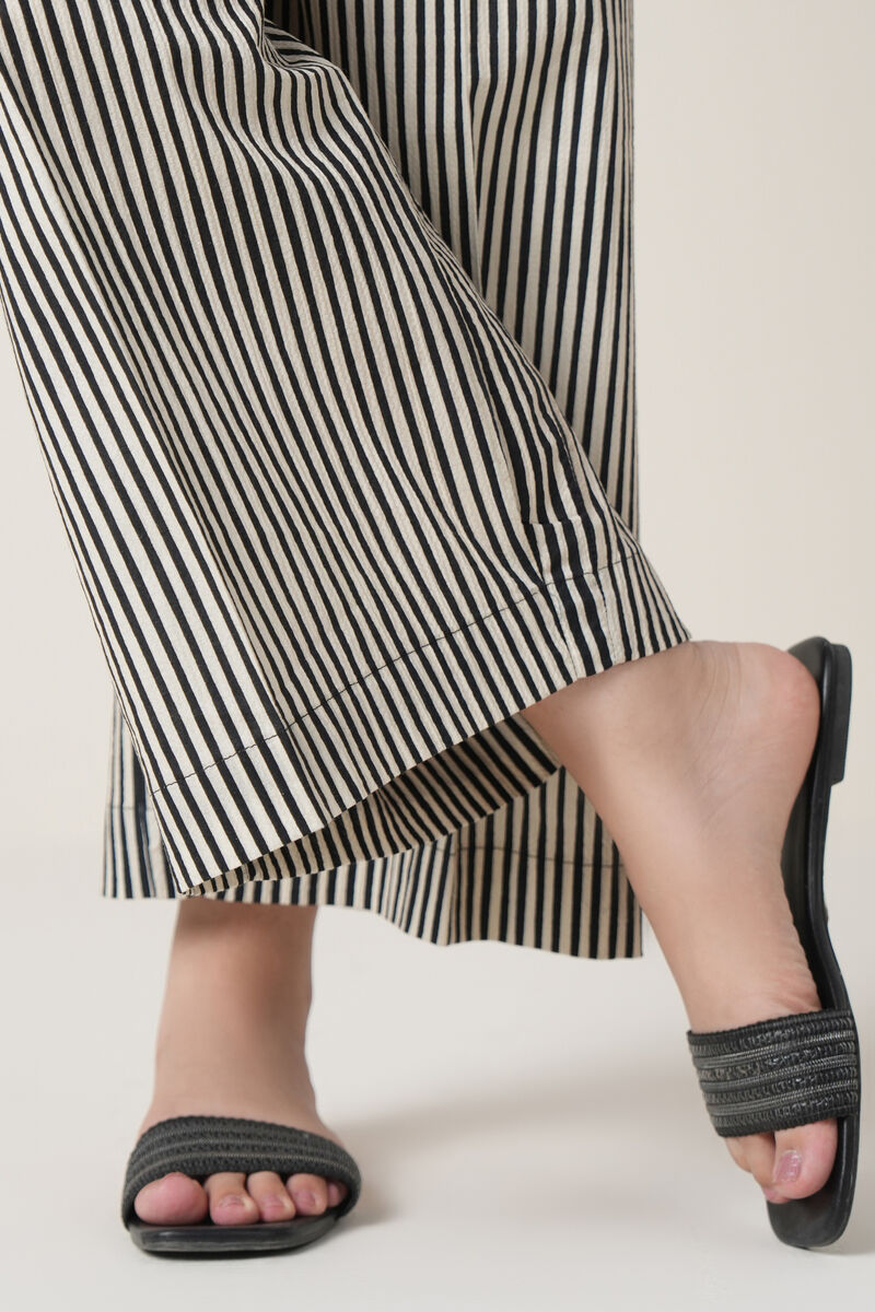 Printed Seersucker Culottes