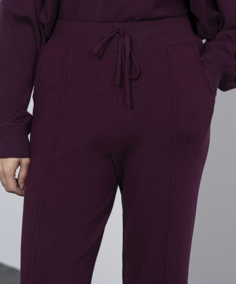 Women's Western Wear Merlot Pull-On Knit Trousers
