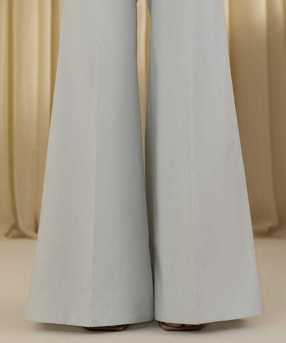 Unstitched Women's Blue Textured Lawn 3 Piece Suit