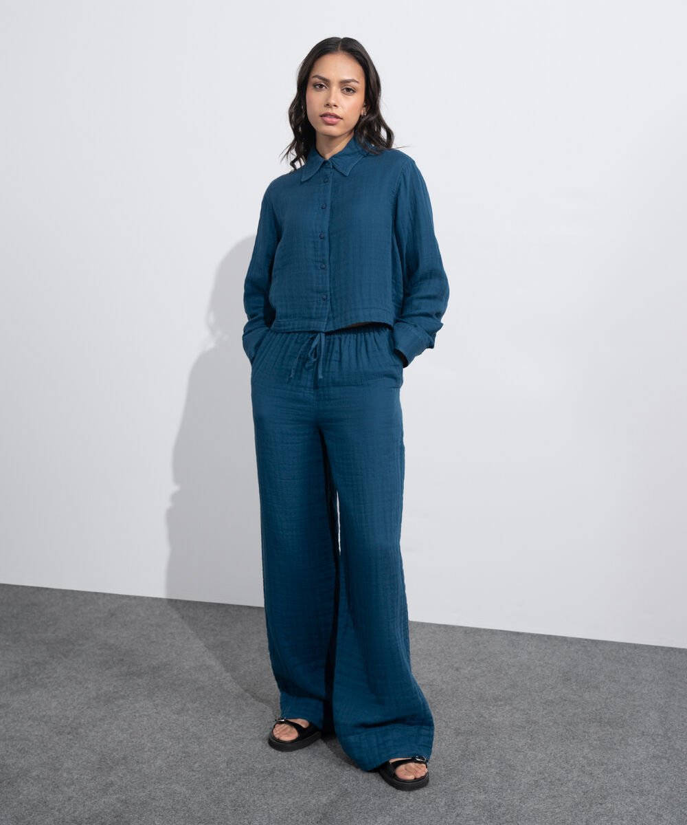 Women's Western Multi Cotton Muslin Pull-On Trousers