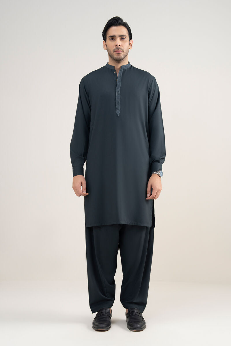 Embroidered Premium Blended Suit