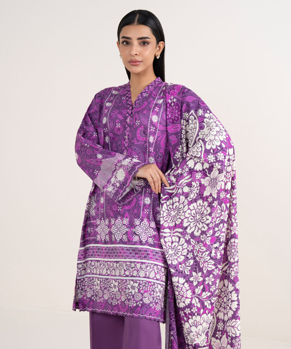 Unstitched 3 PC 00U3PDY25V77 Sapphire PK