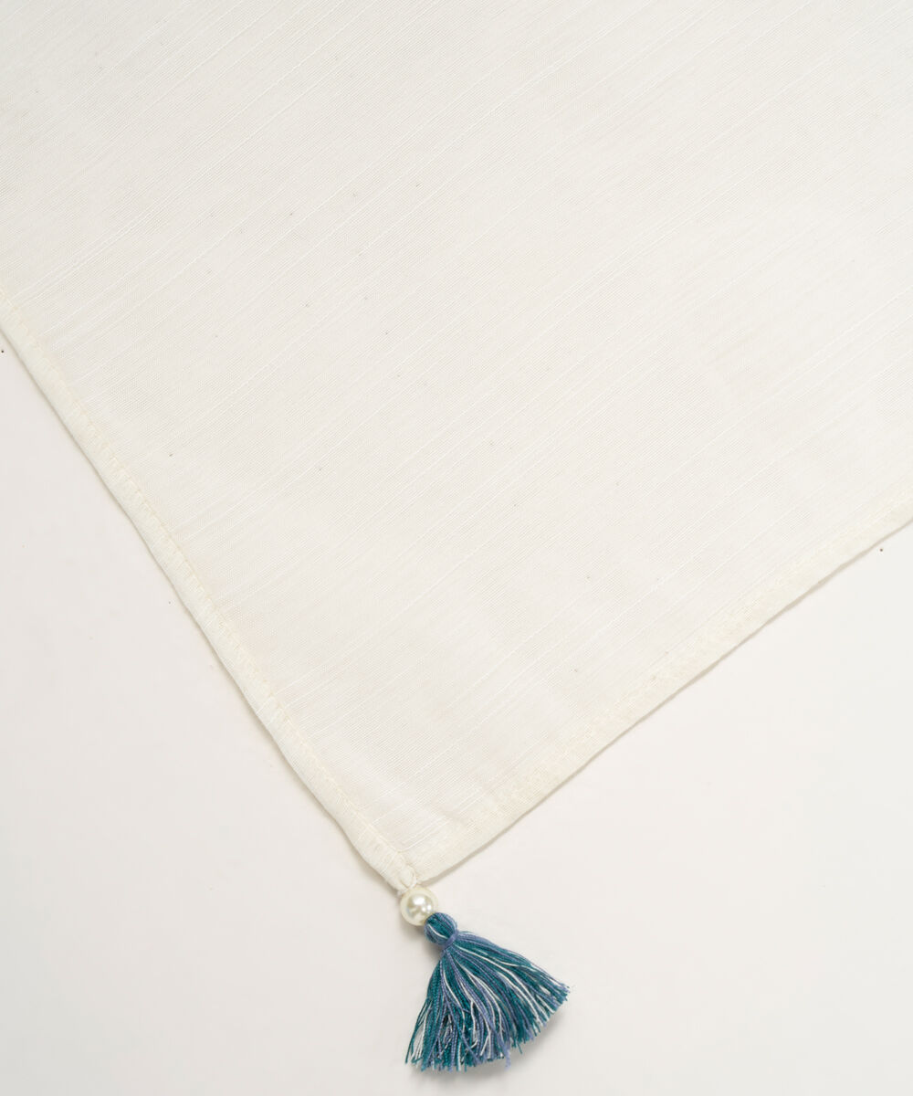 Lawn Solid White Dupatta