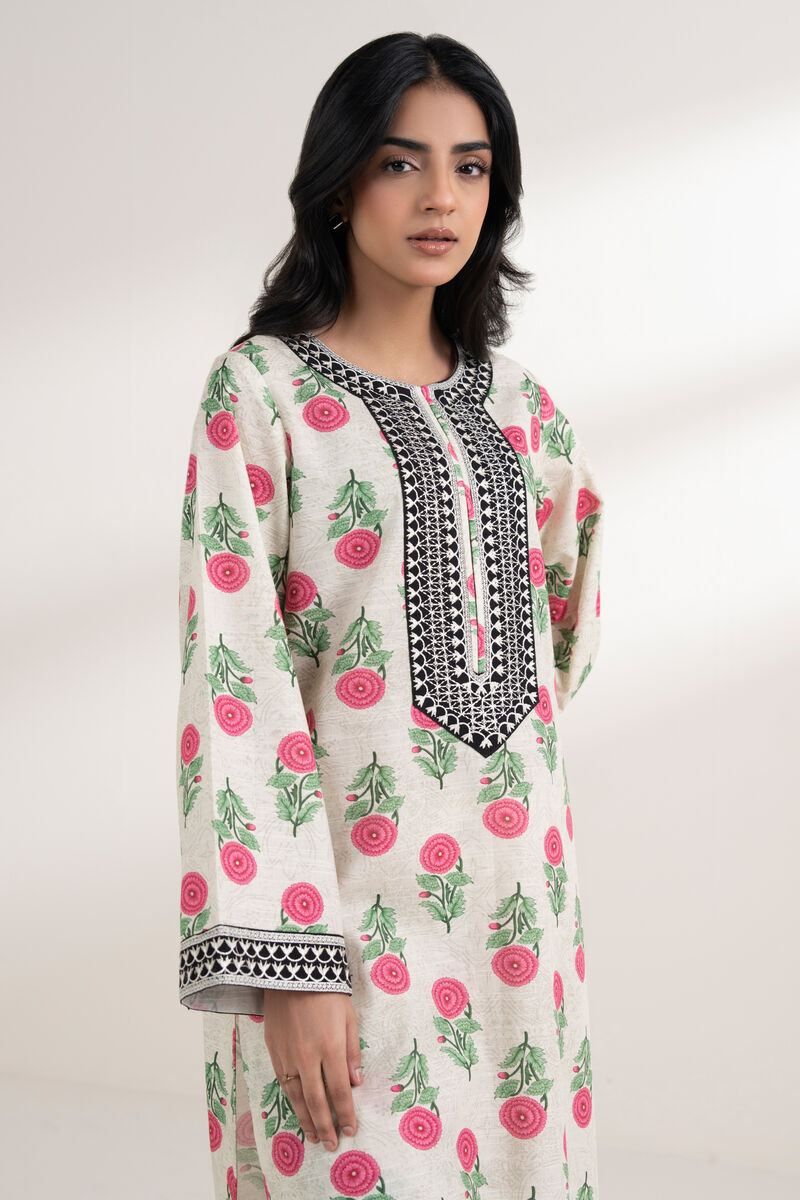 Embroidered Light Khaddar Shirt