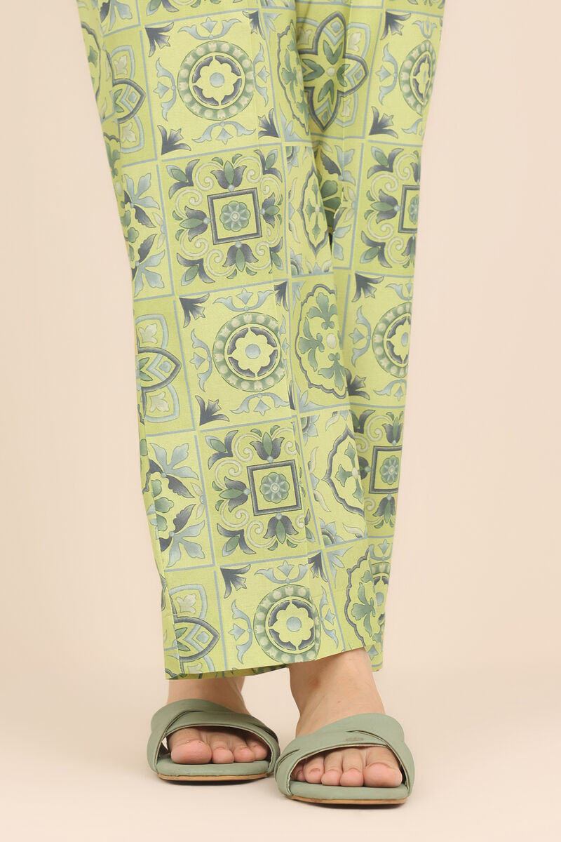 Printed Cambric Straight Pants