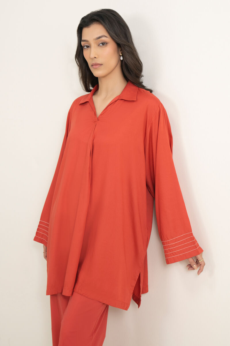 Solid Arabic Lawn Shirt