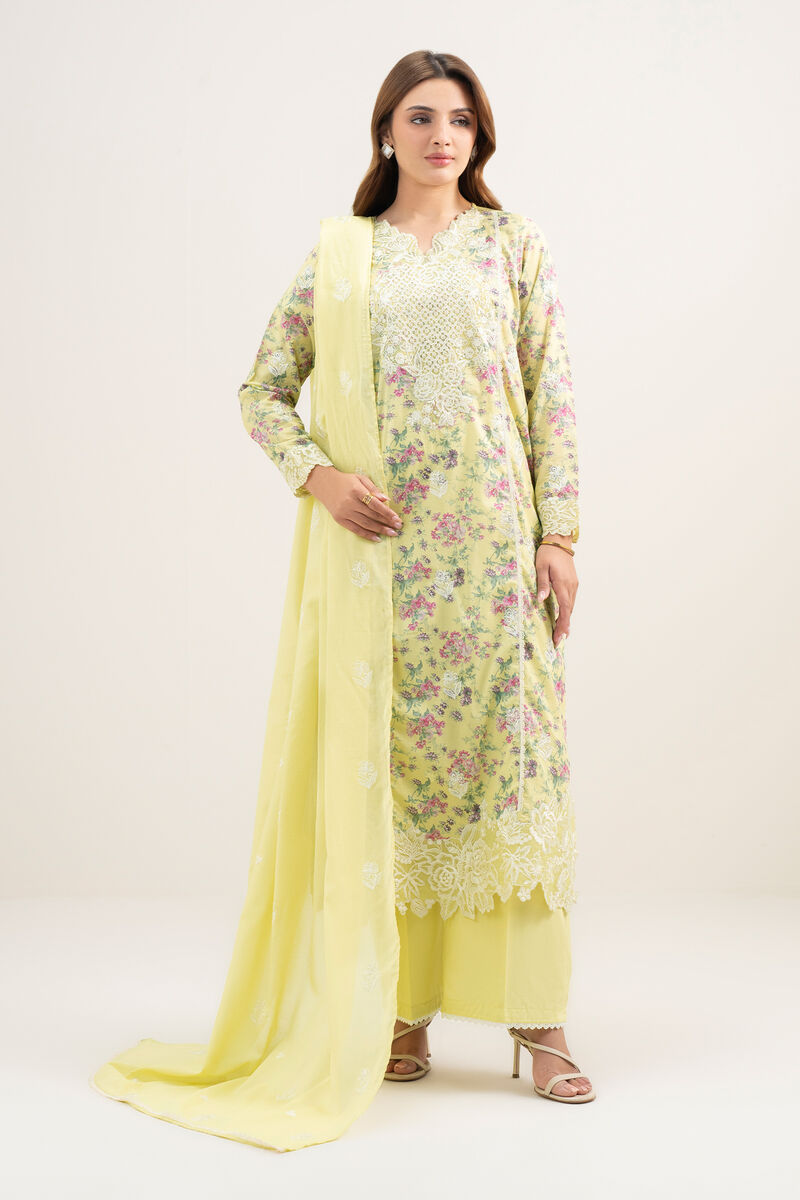 Embroidered Lawn Dupatta