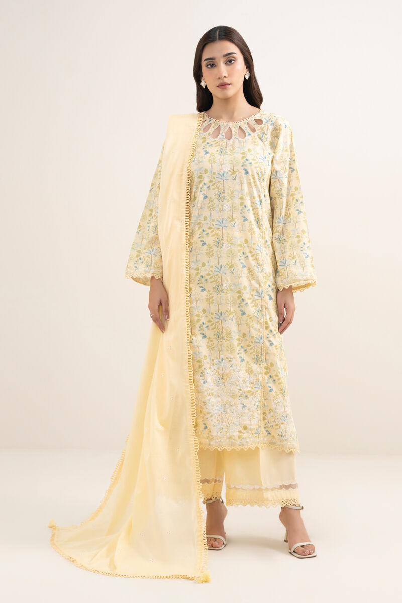 Embroidered Lawn Dupatta