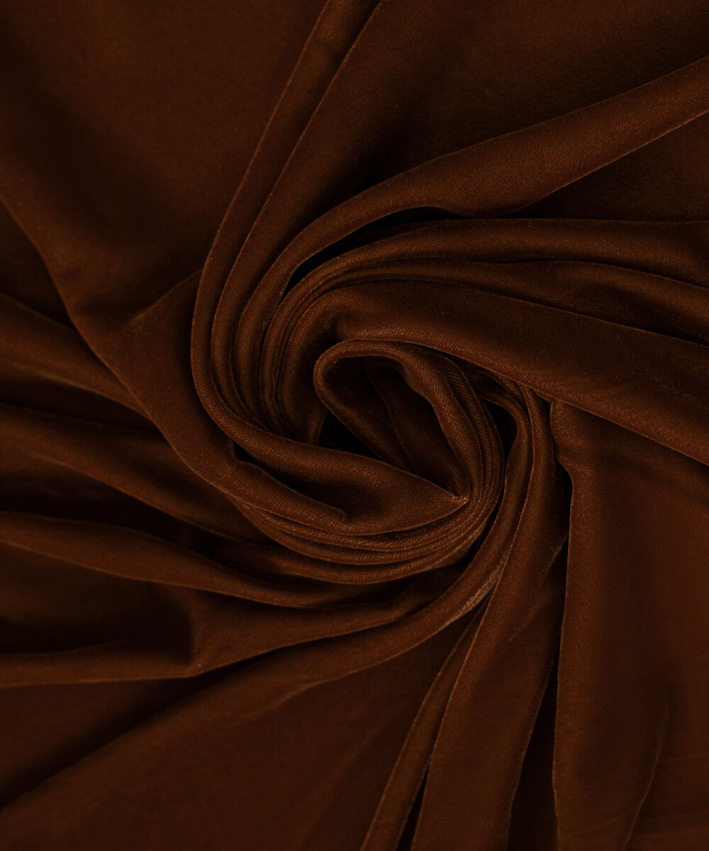 Embroidered Velvet Brown Dupatta