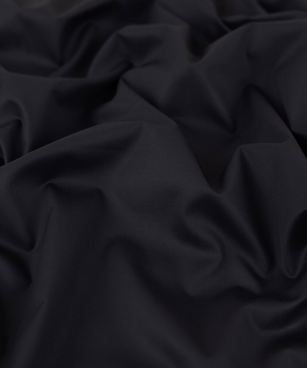 Men's Unstitched 2-Piece Luxury Giza Cotton Black Suit