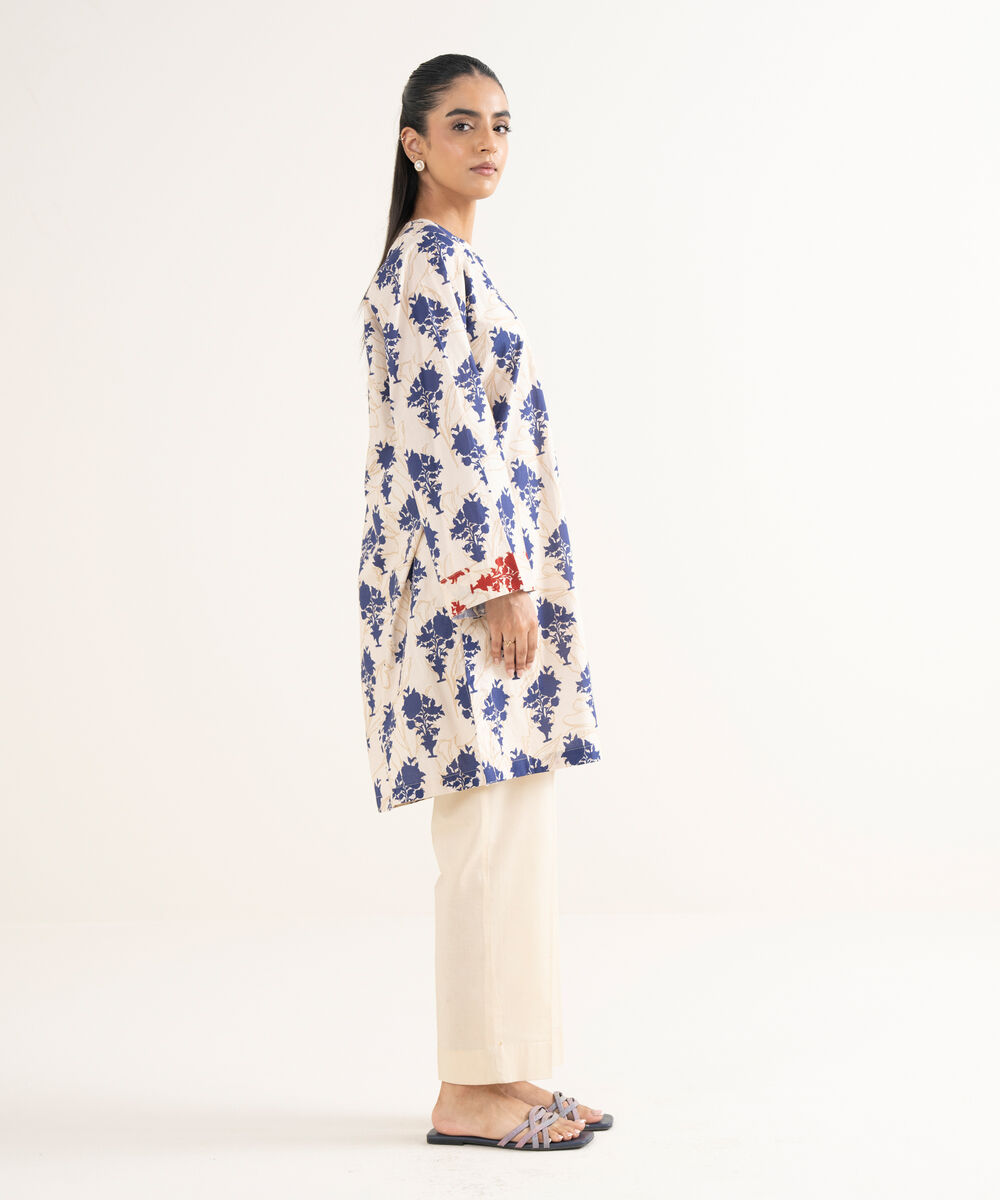 Women's RTW Textured Viscose Printed Straight Multi Shirt