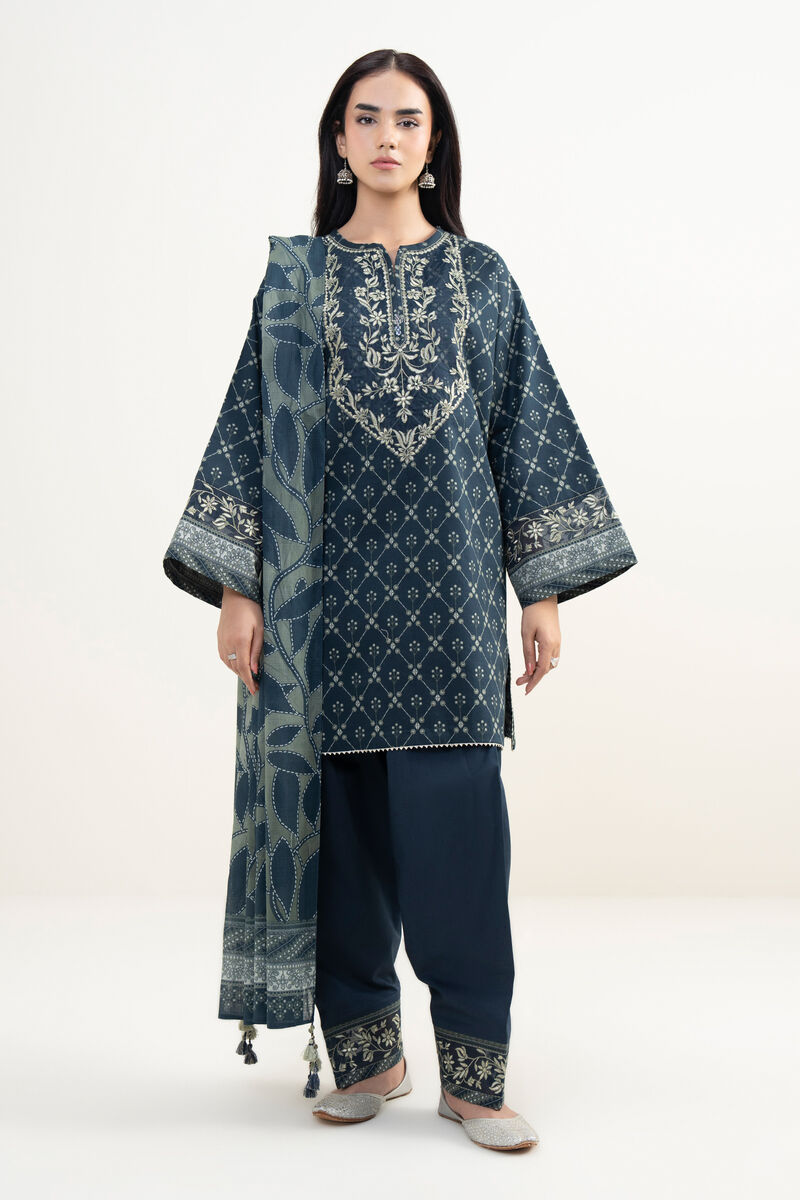 3 Piece - Embroidered Lawn Suit