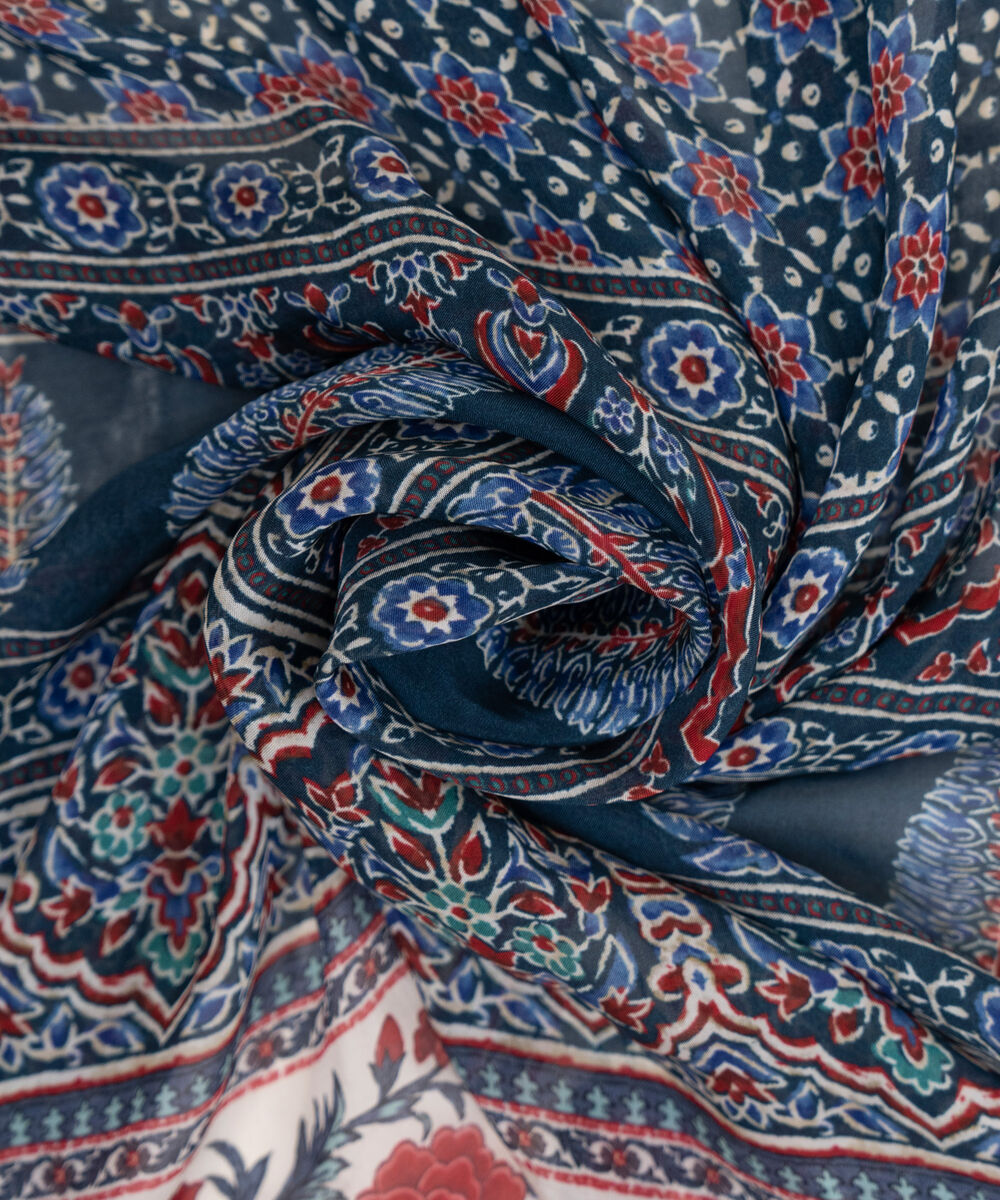 Bemberg Tissue Multi Printed Dupatta