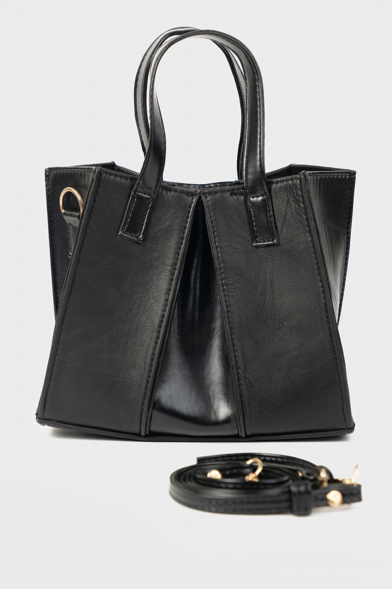 Black Top Handle Bag