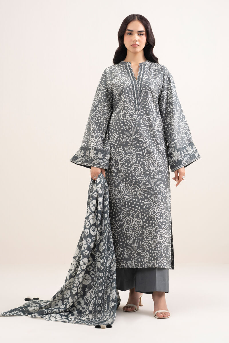 3 Piece - Printed Lawn Suit
