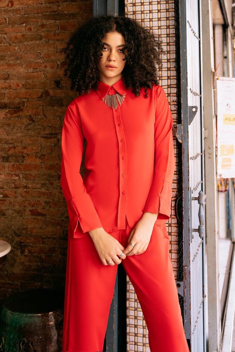 Button-Through Shirt With Side Panels