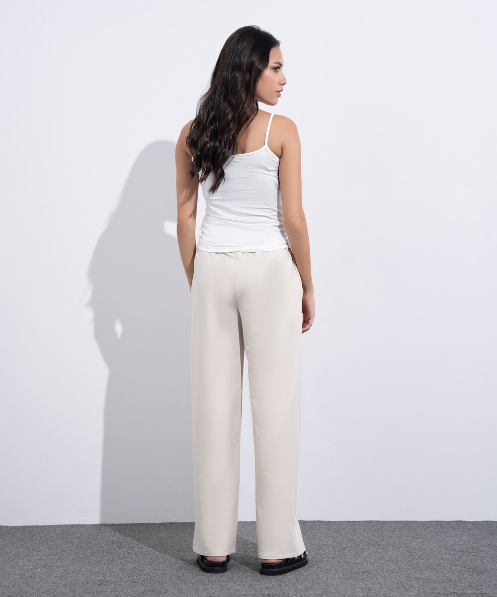 Women's Western Wear White Stretch Tank Top