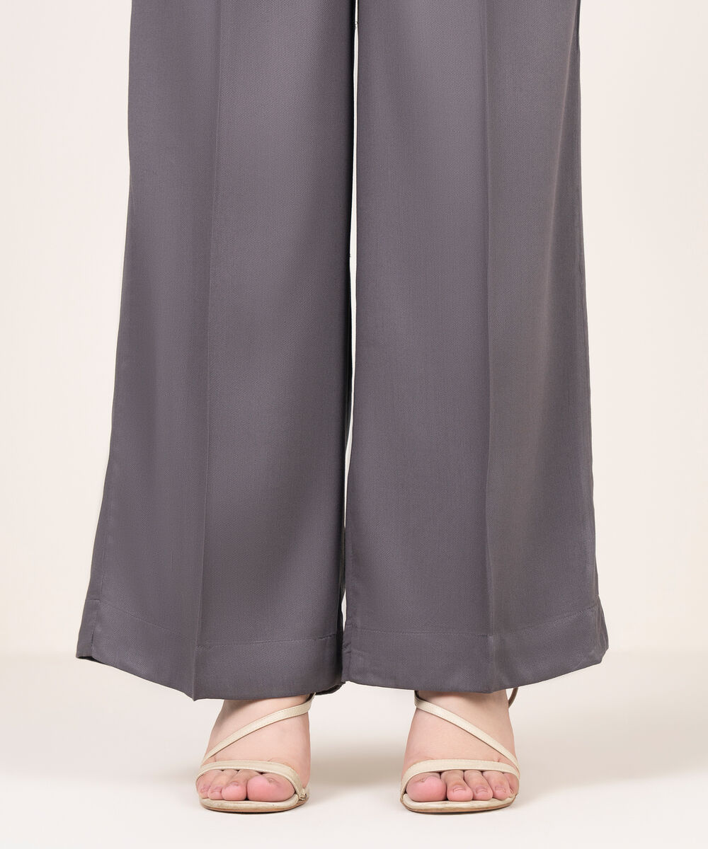 Women's RTW Bedford Solid Grey Culottes