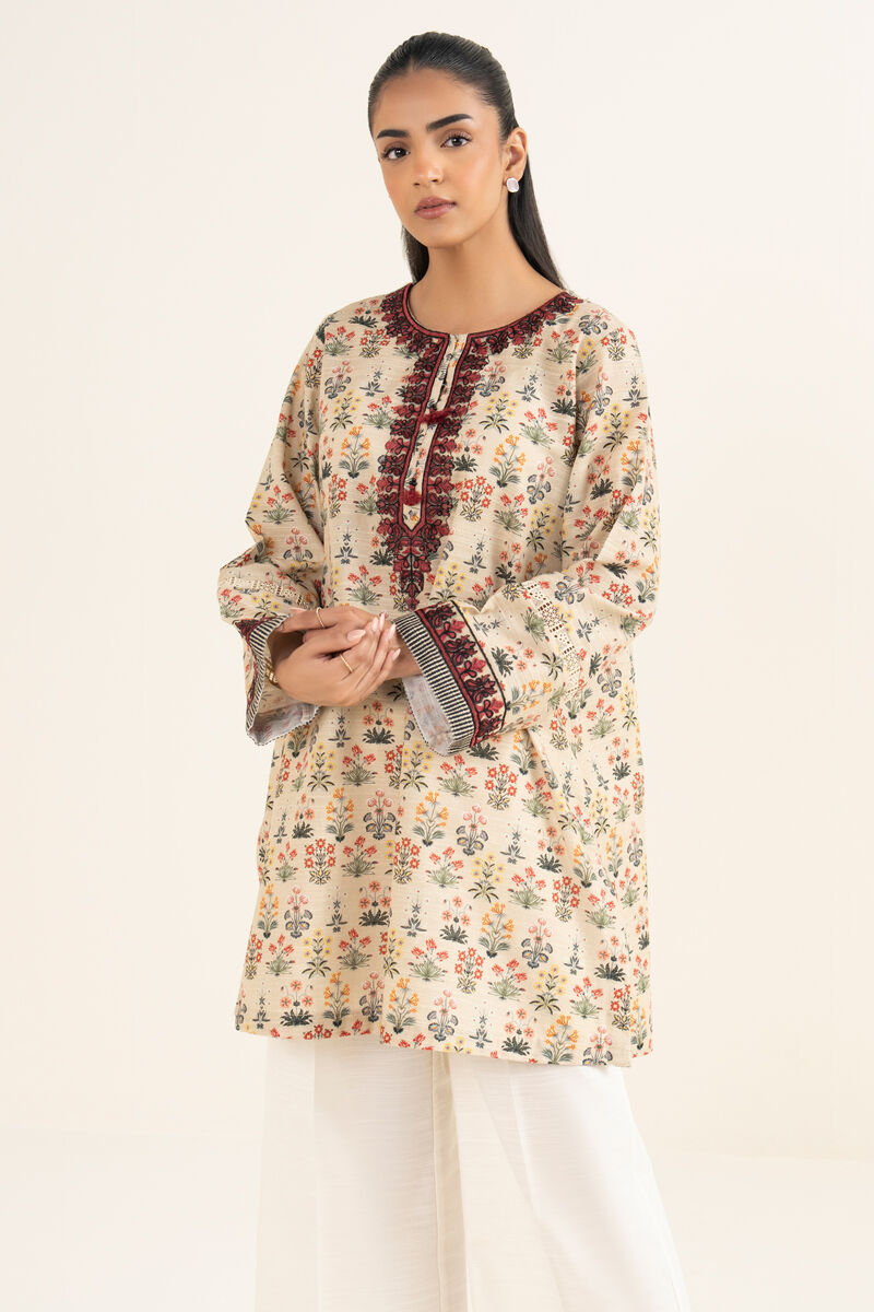 Embroidered Khaddar Shirt