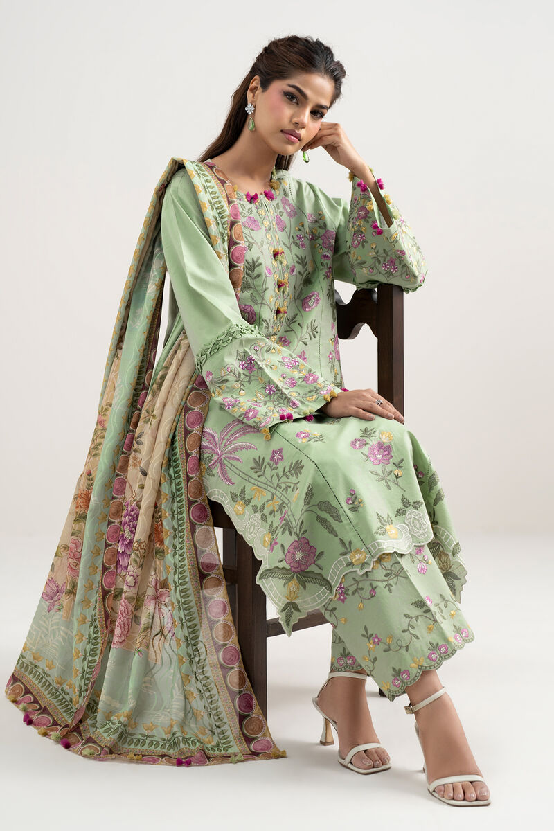3 Piece - Embroidered Lawn Suit