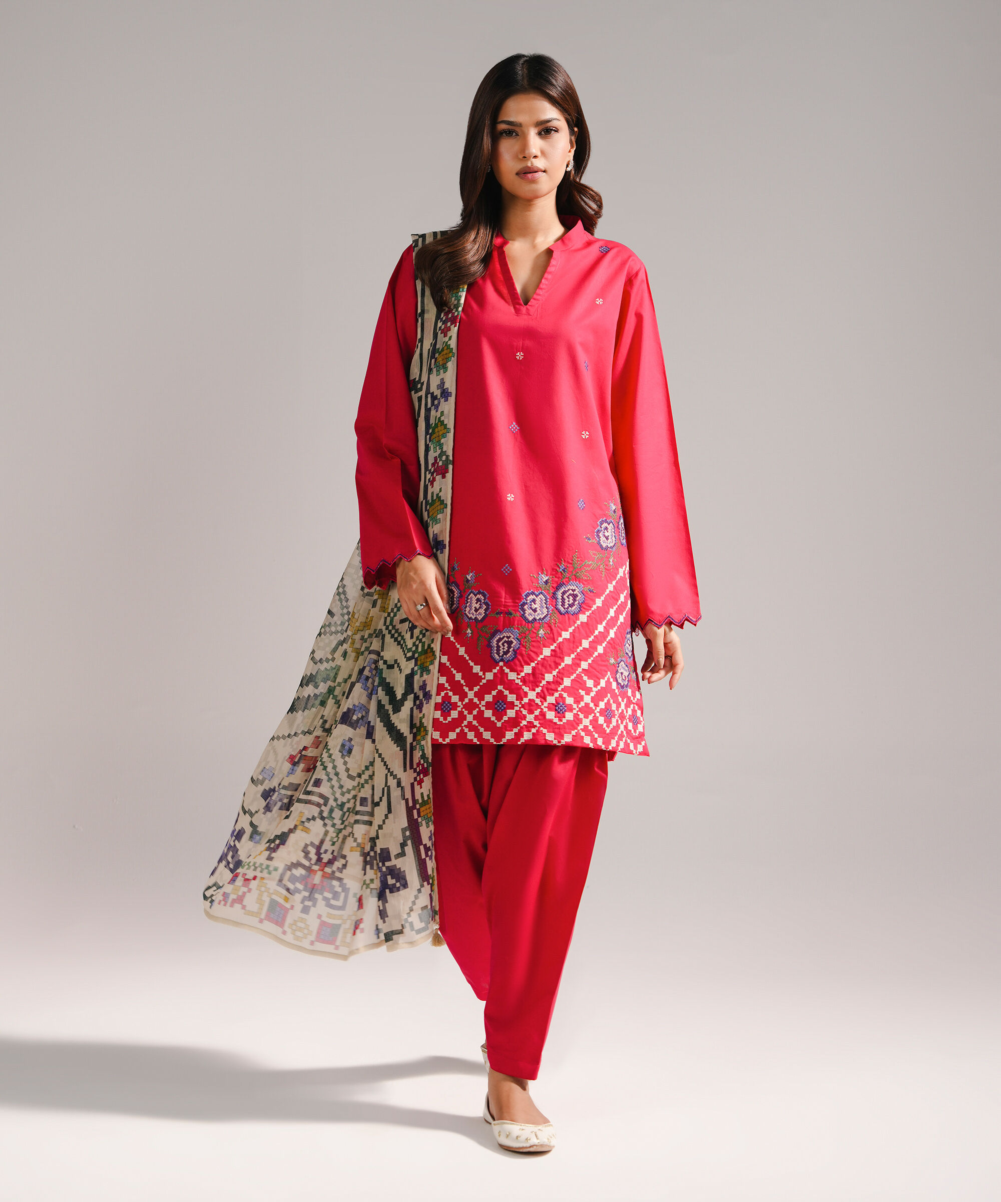 Printed Dupatta PR6SCHMV735D
