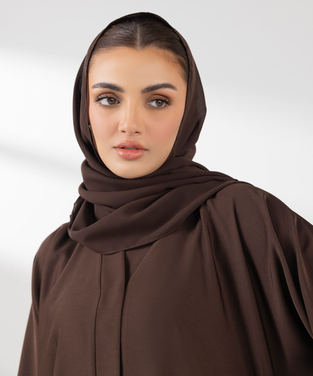 Woman - Brown Basic Hijab