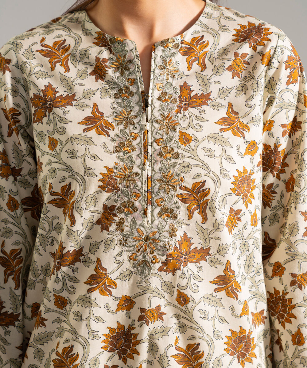 Women's RTW Lawn Embroidered Multi 2 Piece Suit