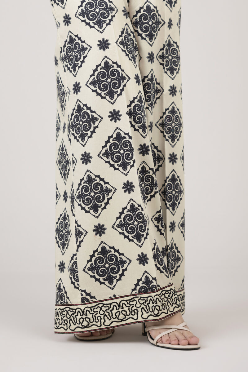 Cotton Satin Flared Pants