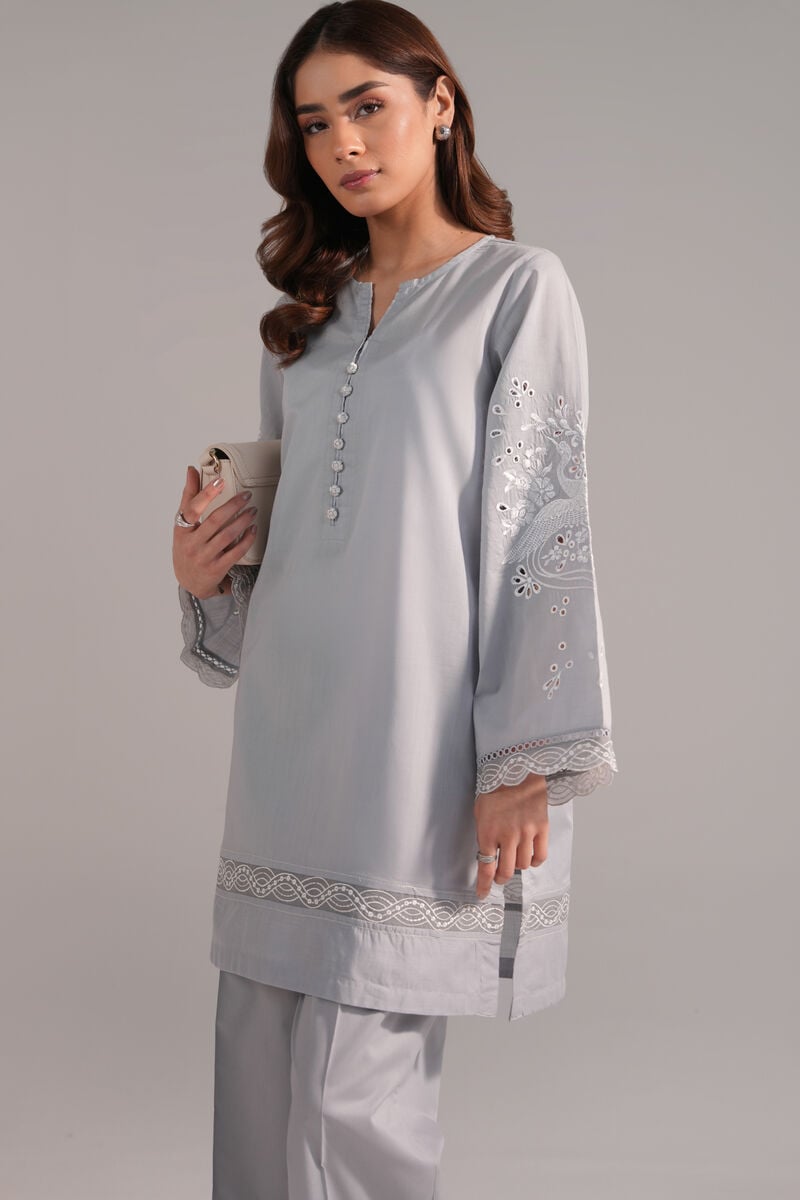 Embroidered Crosshatch Shirt