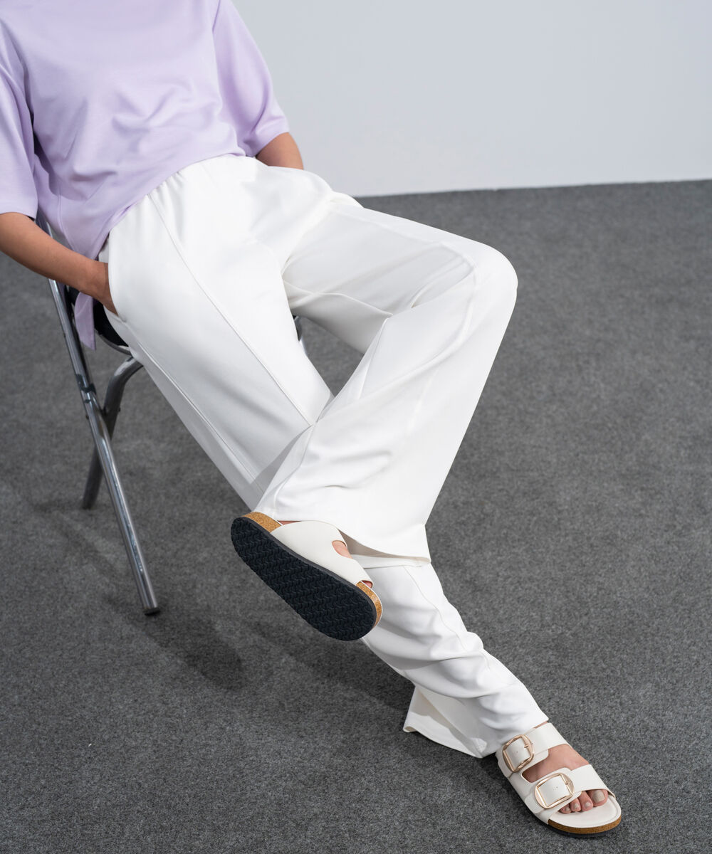 Women's Western Off White Soft Lux Pull-On  Trousers