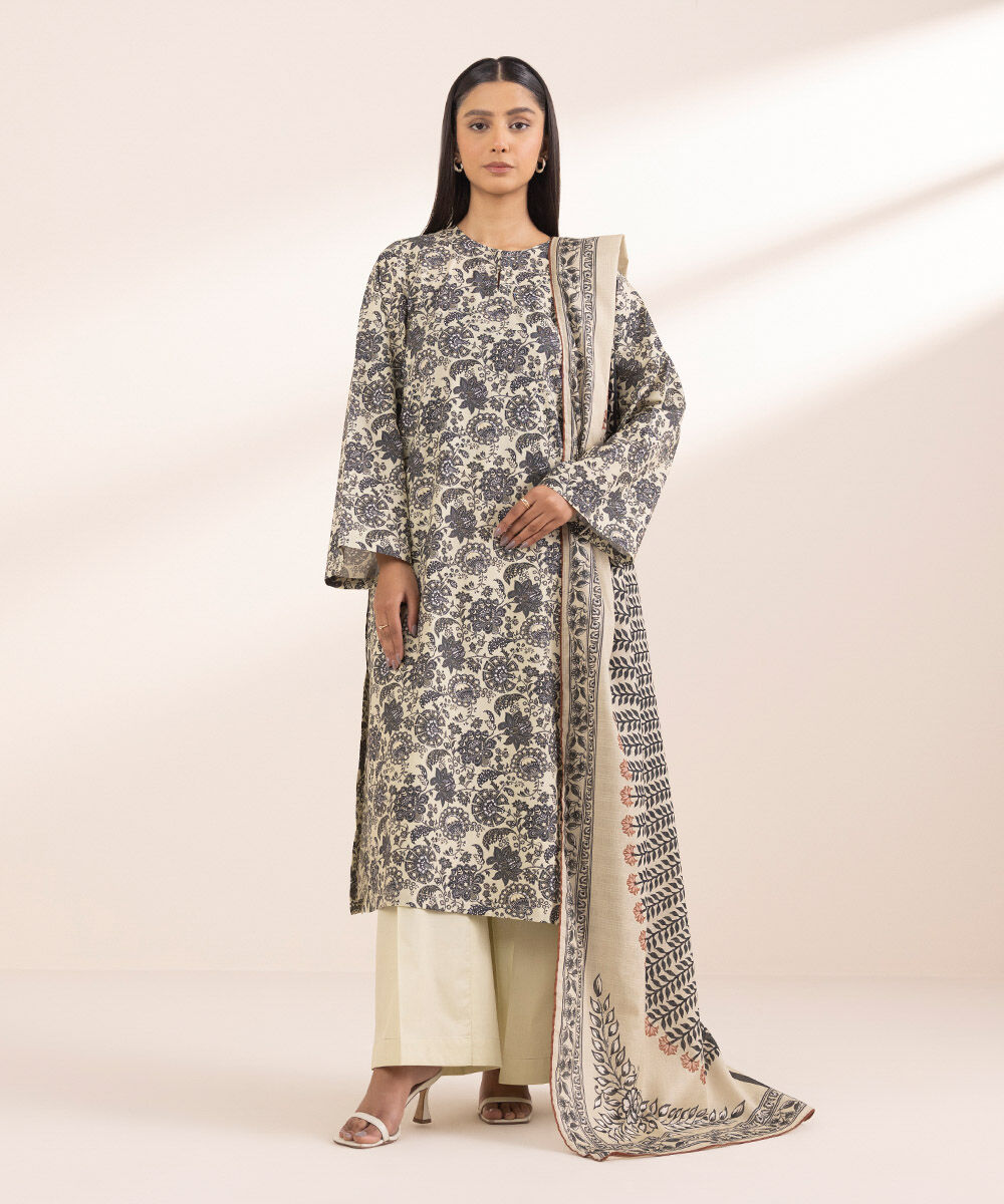 Woman - Printed Voile Dupatta