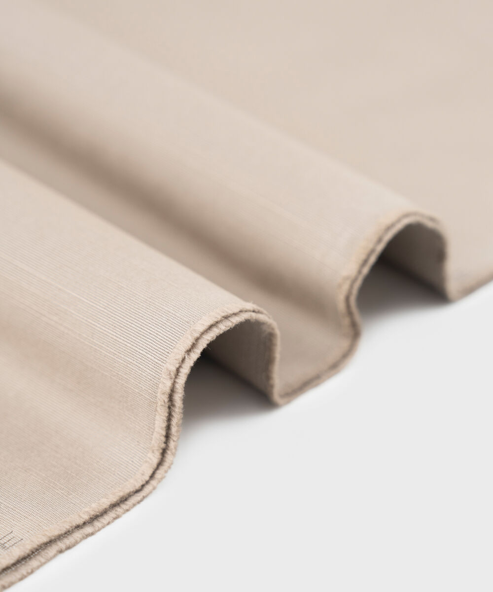 Men's Unstitched Light Khaki Cotton Khaddar Suit