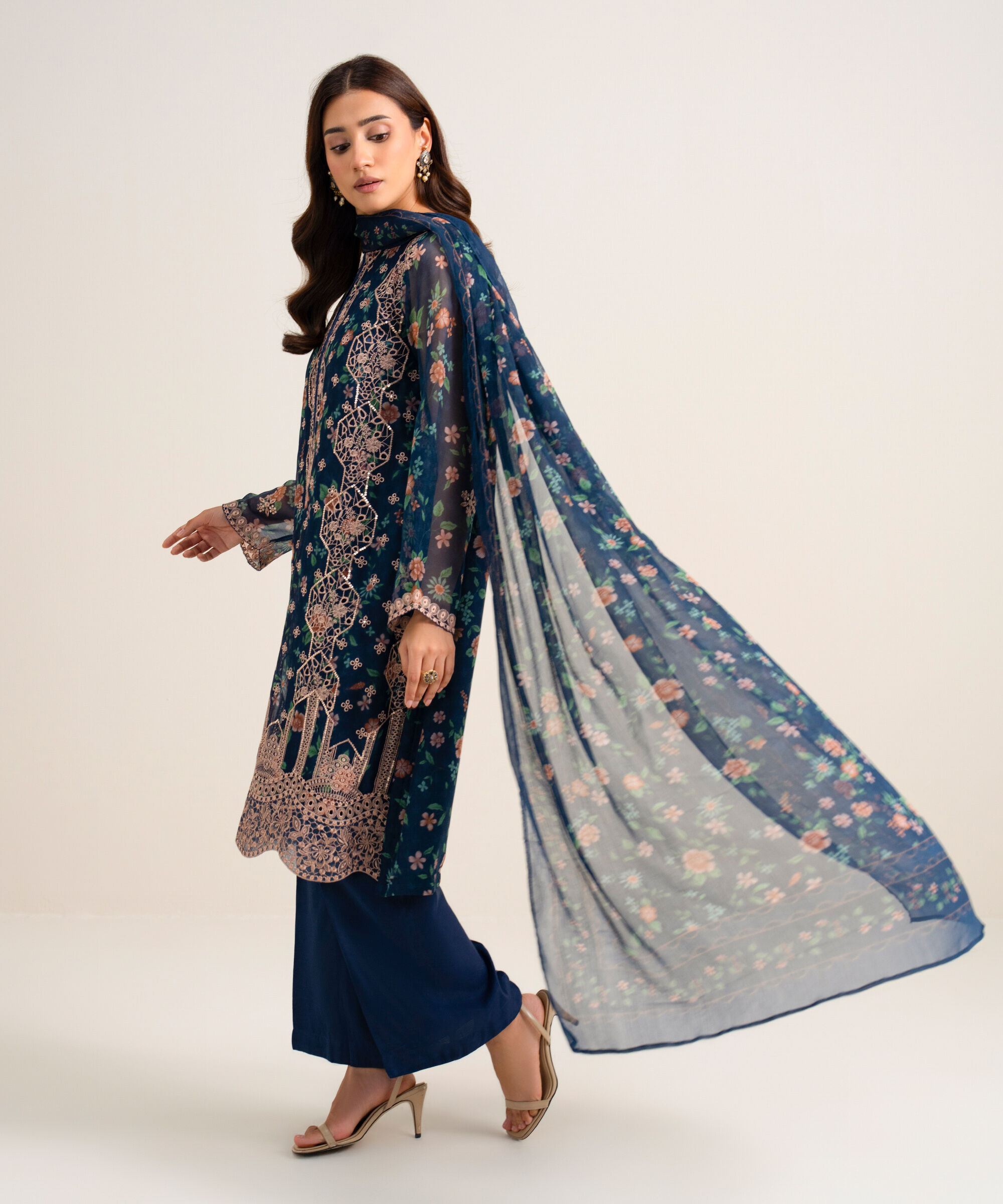 Unstitched 3 Pc Chiffon U3FELX25V103