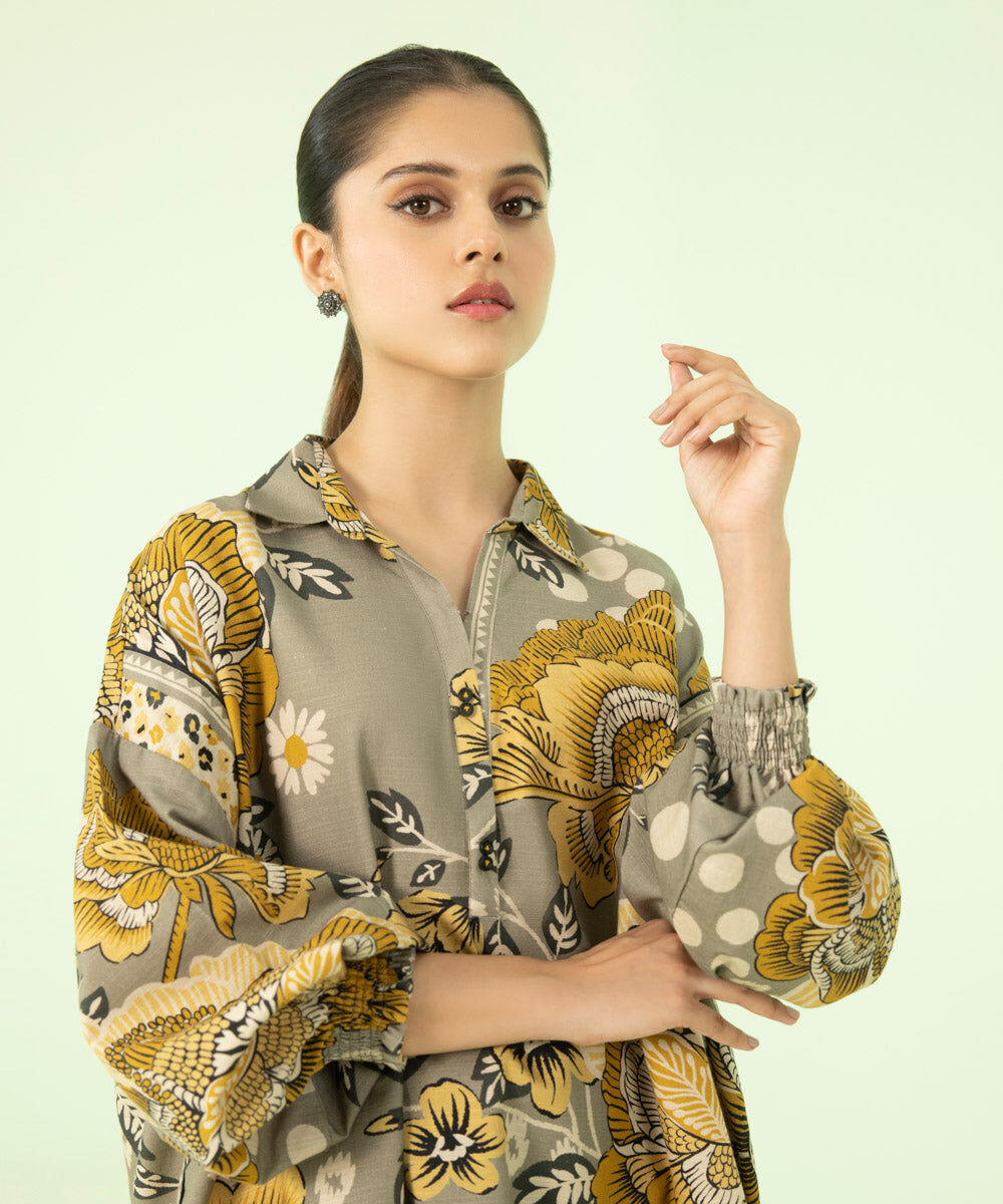 2 Piece - Printed Cambric Suit