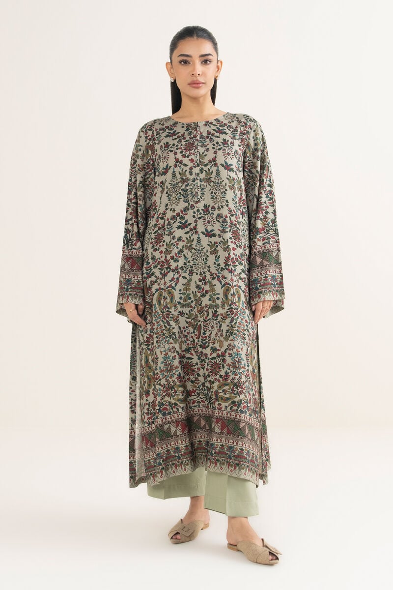 2 Piece - Printed Linen Suit