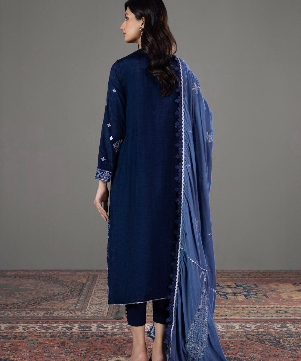 Womens Ready To Wear Blue Three Piece