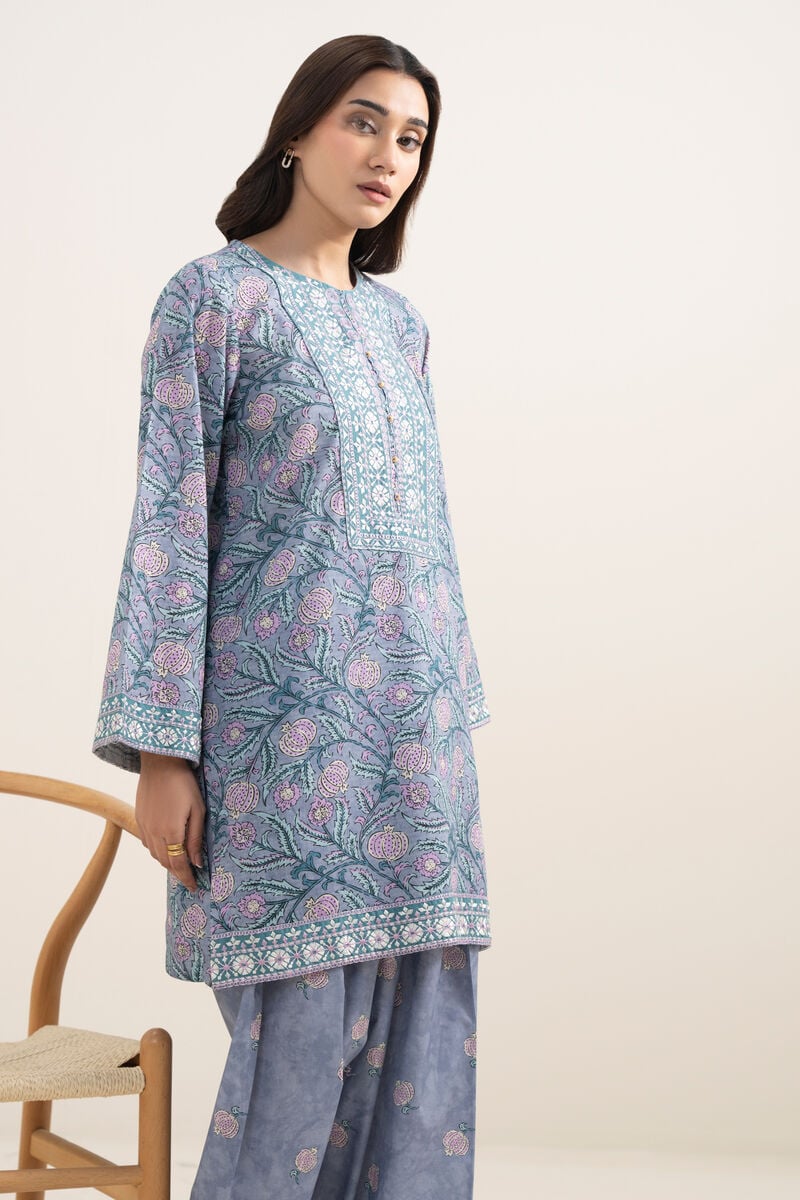 2 Piece - Embroidered Dobby Suit