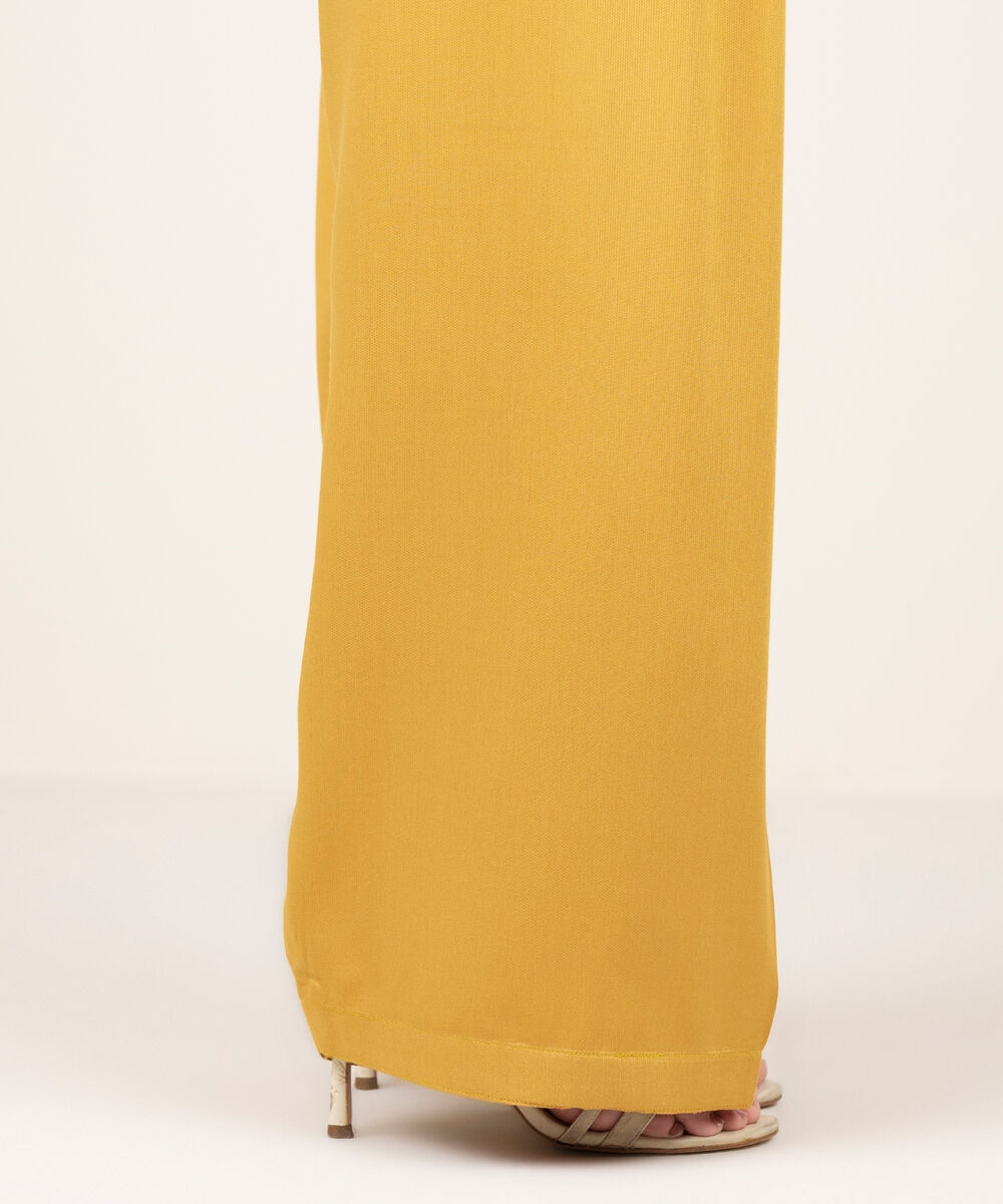 Women's RTW Bedford Solid Mustard Shalwar