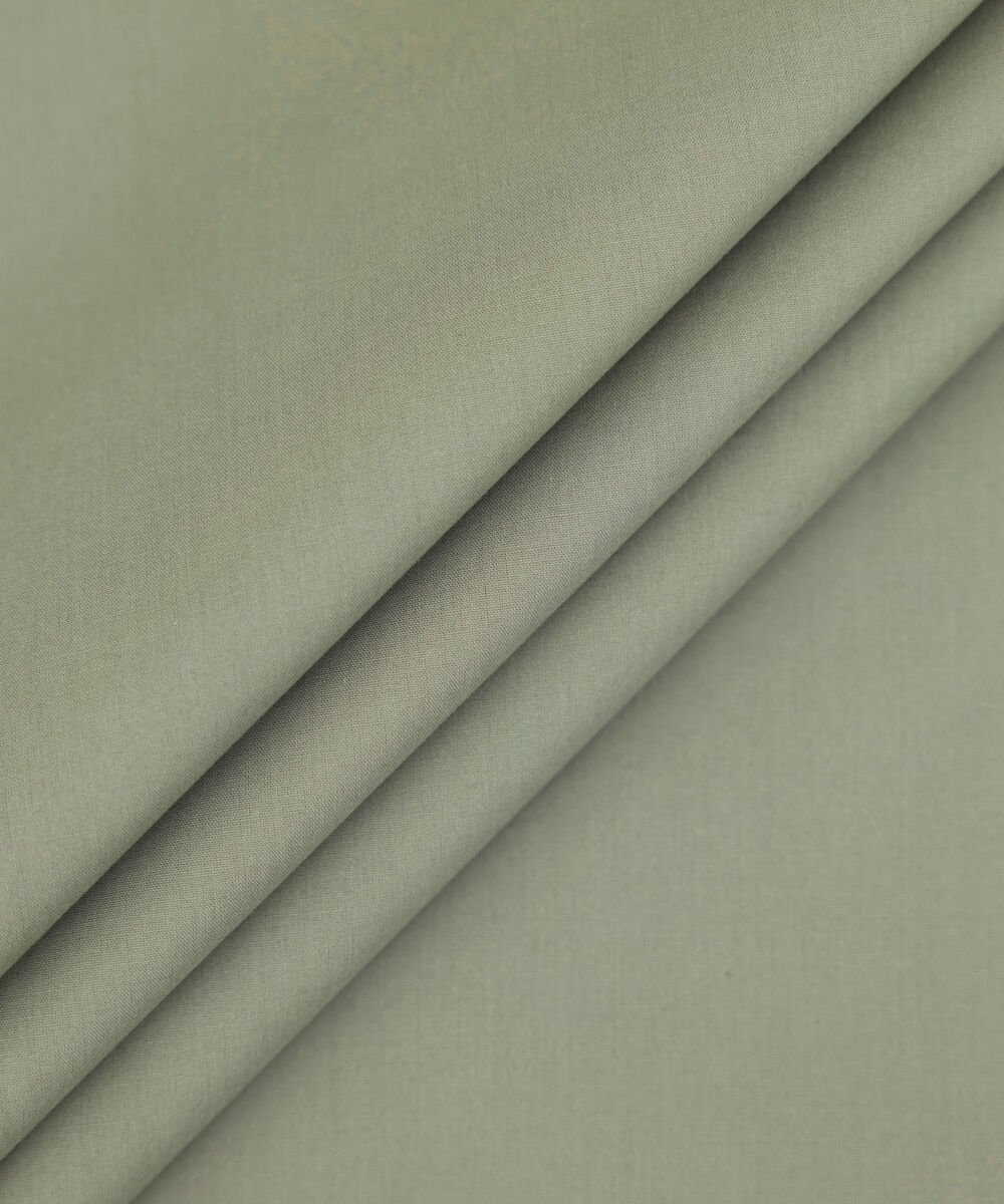 Men's Unstitched 2-Piece Premium Cotton Light Olive Suit