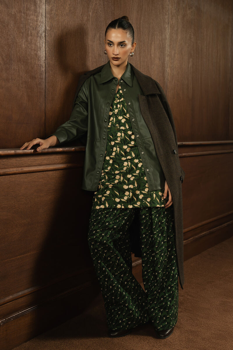 Printed Khaddar Farshi Shalwar