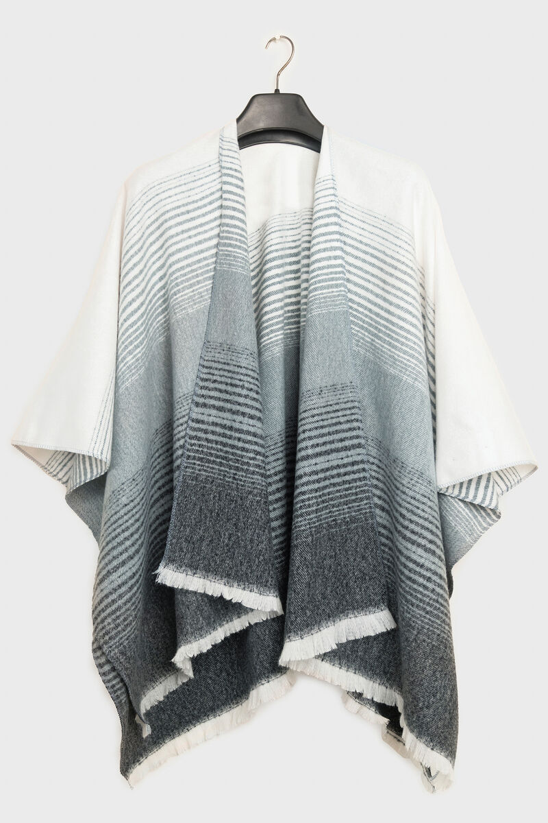 Striped Cape Shawl