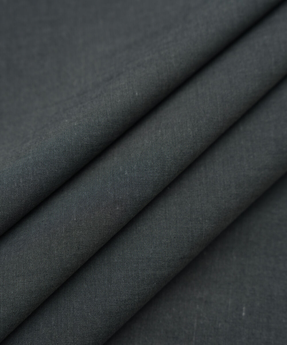 Men's Unstitched Dark Grey Yarn dyed Wash & Wear Suit
