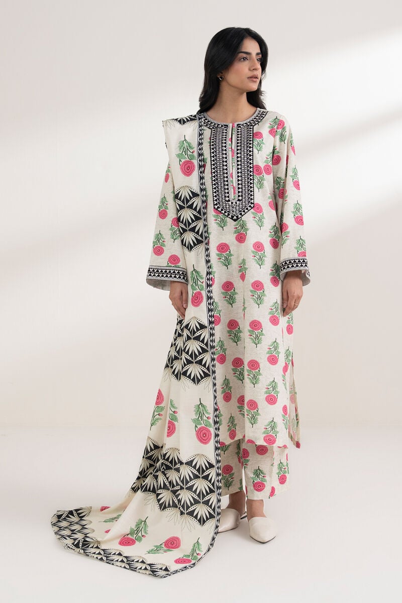 Printed Light Khaddar Dupatta