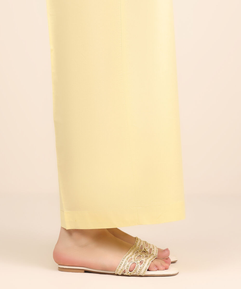 Women's RTW Cambric Yellow Dyed Culottes