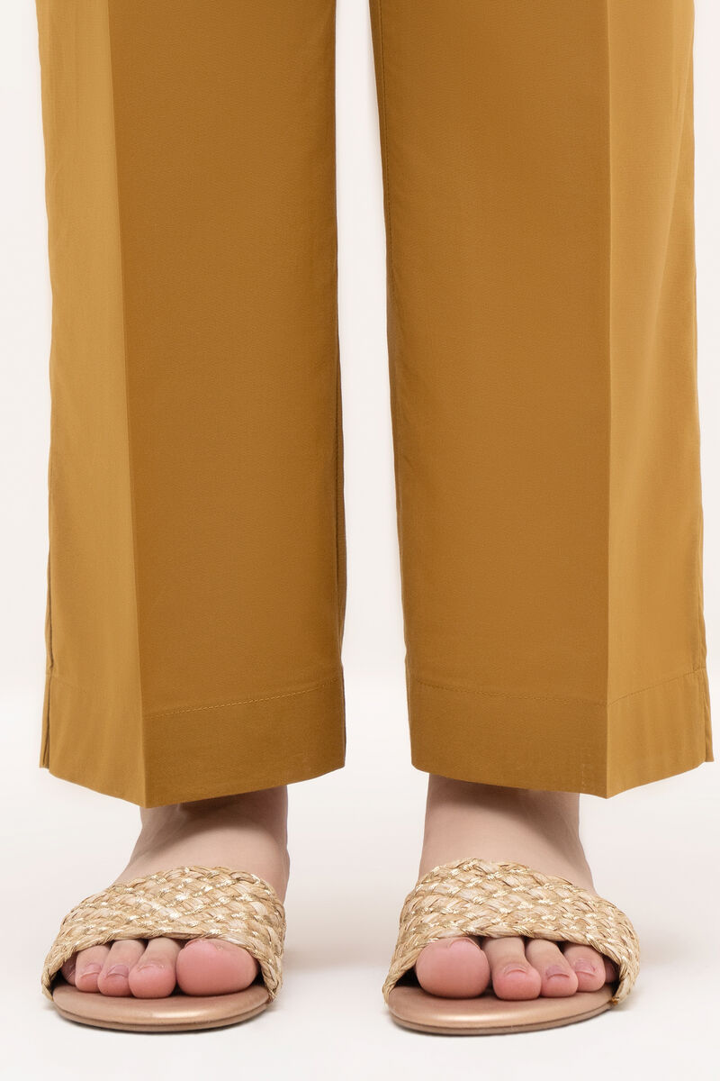 Solid Cambric Straight Pants