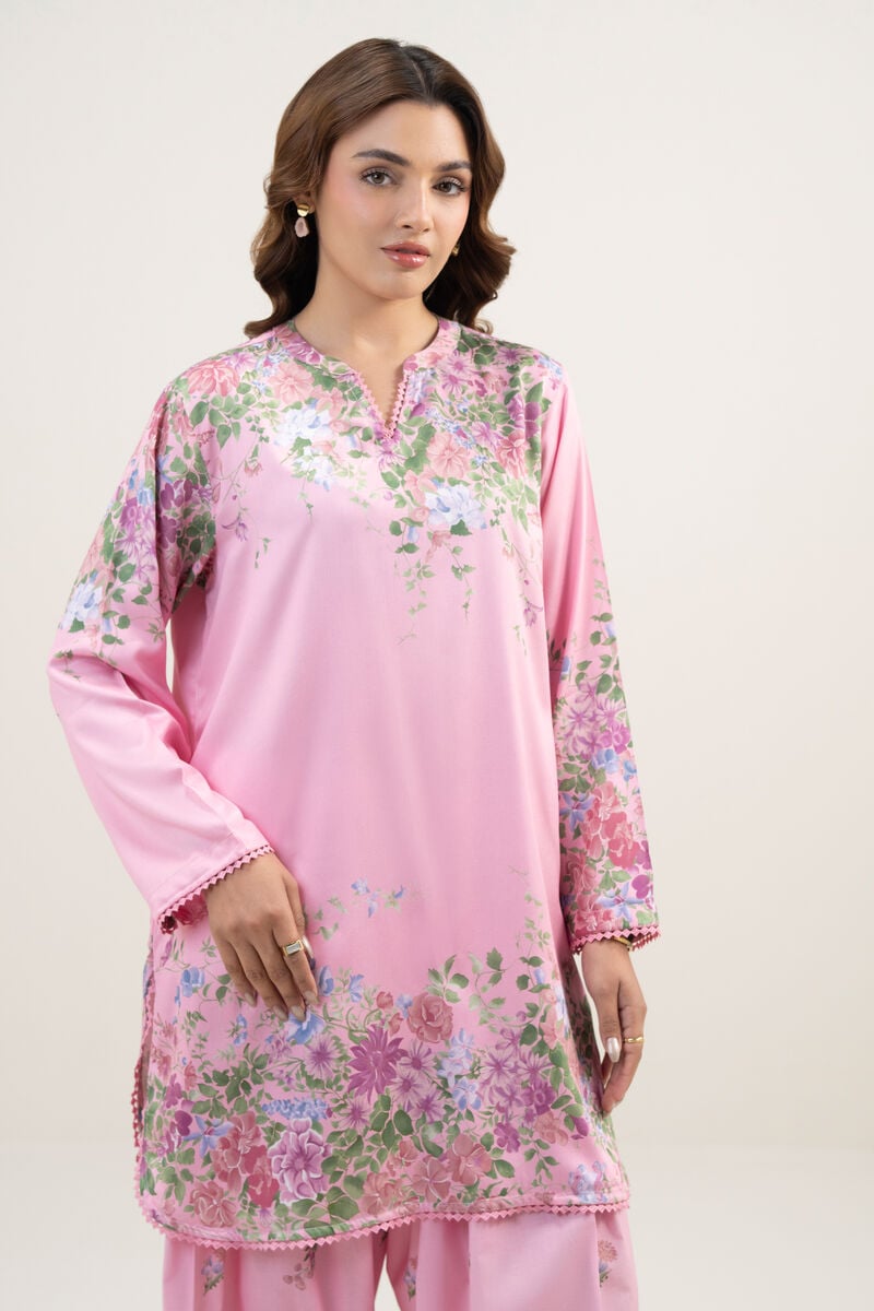 2 Piece - Printed Dobby Suit