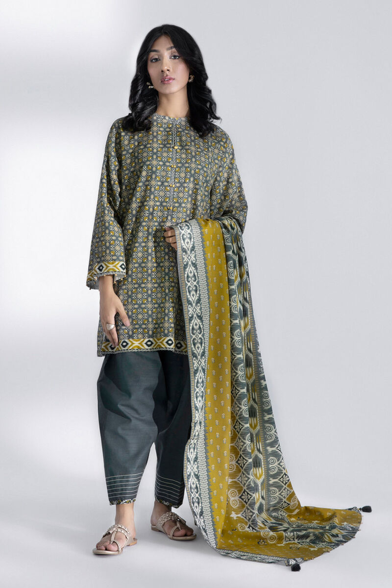 3 Piece - Printed Lawn Suit